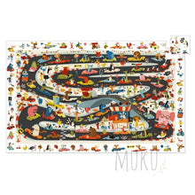 Load image into Gallery viewer, DJECO Car Rally 54pc Observation Puzzle - Toys & Games