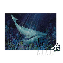 Load image into Gallery viewer, JANOD - WHALES IN THE DEEP PUZZLE - Toys & Games