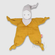 Load image into Gallery viewer, KIKADU Comforter Baby Doll - Yellow - soft toy