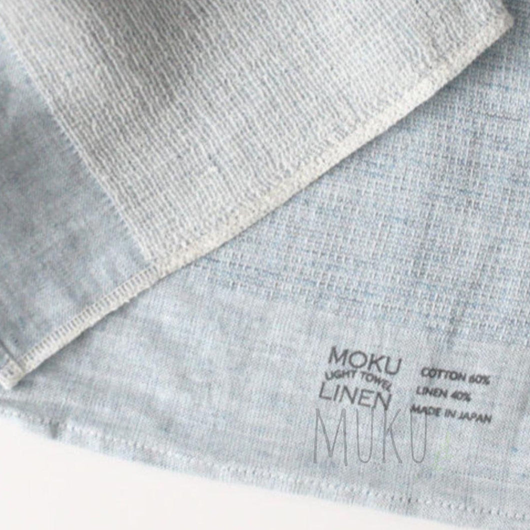 KONTEX MOKU LINEN CLOTH - BLUE / S 33 X 40CM - JAPAN PRODUCTS