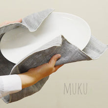 Load image into Gallery viewer, NAWRAP NATURAL TEATOWEL - BINCHOTAN CHARCOAL - JAPAN PRODUCTS