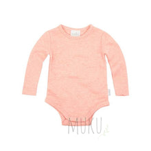Load image into Gallery viewer, Toshi Organic Cotton long sleeve bodysuit Plain - Blossom pink / 000 - Baby &amp; Toddler
