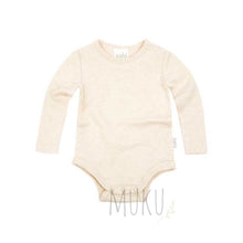 Load image into Gallery viewer, Toshi Organic Cotton long sleeve bodysuit Plain - Feather ivory / 000 - Baby &amp; Toddler
