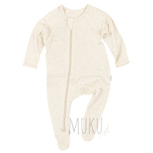 Load image into Gallery viewer, Toshi Organic Cotton Long Sleeve Onesie - Feather ivory / 000 - Baby & Toddler