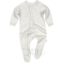 Load image into Gallery viewer, Toshi Organic Cotton Long Sleeve Onesie - Pebble ice grey / 000 - Baby &amp; Toddler
