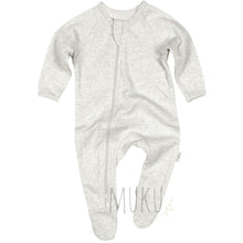 Load image into Gallery viewer, Toshi Organic Cotton Long Sleeve Onesie - Pebble ice grey / 000 - Baby & Toddler
