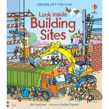 Load image into Gallery viewer, USBORNE LOOK INSIDE FLAP BOOK - BUILDING SITES
