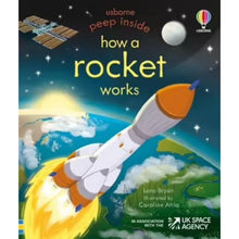 Load image into Gallery viewer, USBORNE PEEP INSIDE - HOW A ROCKET WORKS