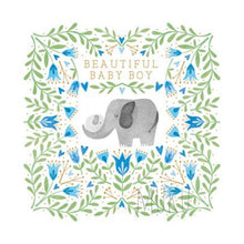 Load image into Gallery viewer, BABY CARD - Beautiful Baby Boy Elephant - CARD
