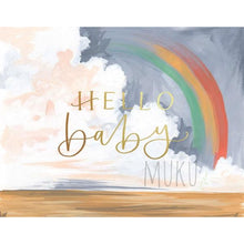 Load image into Gallery viewer, BABY CARD - HELLO BABY RAINBOW - CARD
