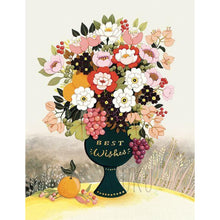 Load image into Gallery viewer, CARD OTHER - Best Wishes Flower Vase - CARD
