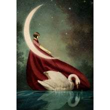 Load image into Gallery viewer, CARD OTHER - Woman &amp; Swan On A Lake - CARD
