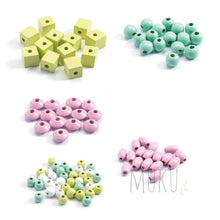 Load image into Gallery viewer, DJECO Leaves and Flowers Wooden Beads - Toys &amp; Games
