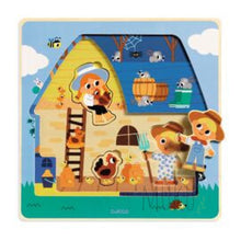 Load image into Gallery viewer, DJECO The Barn 3 Layer Wooden Puzzle - wooden toys
