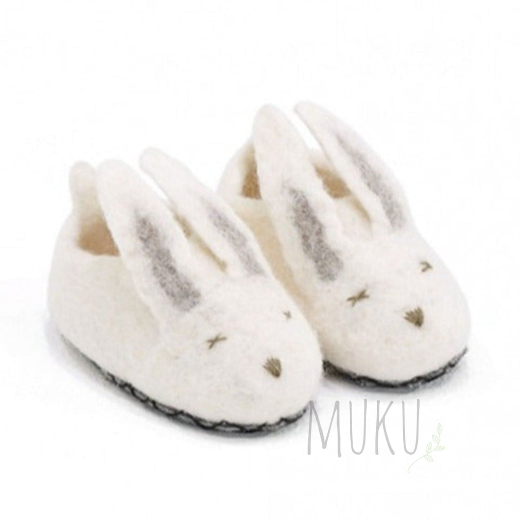 FELT baby / kids SLIPPERS Bunny - 18-19 (6-12 months) - FELT ITEM
