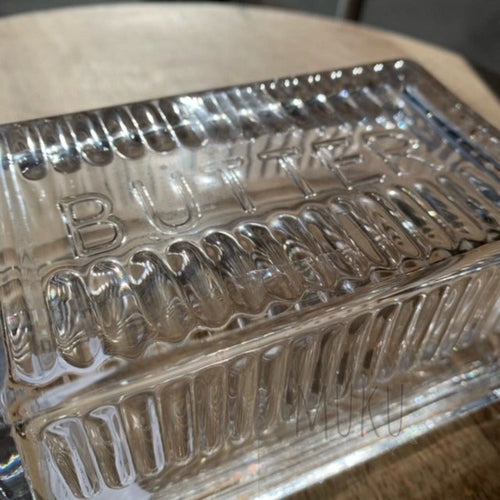 Glass Butter Dish - Kitchen & Dining