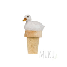 Load image into Gallery viewer, Hand-carved Bottle Stopper with Duck - Tableware
