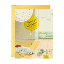 Load image into Gallery viewer, HAPPY BIRTHDAY CARD - CAT &amp; YARNS BIRTHDAY CARD - CARD
