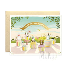 Load image into Gallery viewer, HAPPY BIRTHDAY CARD - CUPCAKE BEARS BIRTHDAY CARD - CARD
