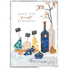 Load image into Gallery viewer, HAPPY BIRTHDAY CARD - Have the Finest Birthday Cheese and Flower - CARD
