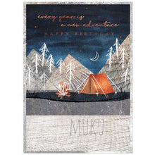 Load image into Gallery viewer, HAPPY BIRTHDAY CARD - CAMPING - CARD

