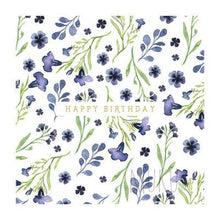 Load image into Gallery viewer, HAPPY BIRTHDAY CARD - Little Blue Flower - CARD
