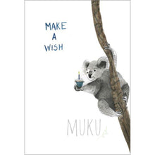 Load image into Gallery viewer, HAPPY BIRTHDAY CARD - MAKE A WISH KOALA - CARD
