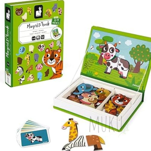 JANOD MAGNETIC PUZZLE BOOK ANIMALS - Toys & Games