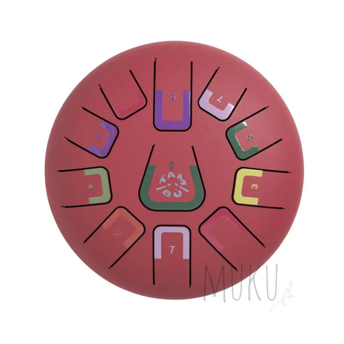 JUEGACONMIGO Tongue Drum Scarlet Sunset - wooden musical toy