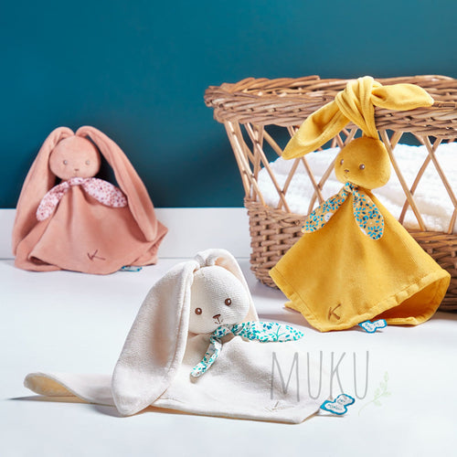 KALOO Rabbit Comforter Yellow - soft toy