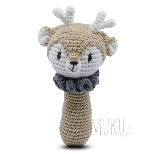 Knitted Reindeer - Shaker Rattle - Baby & Toddler