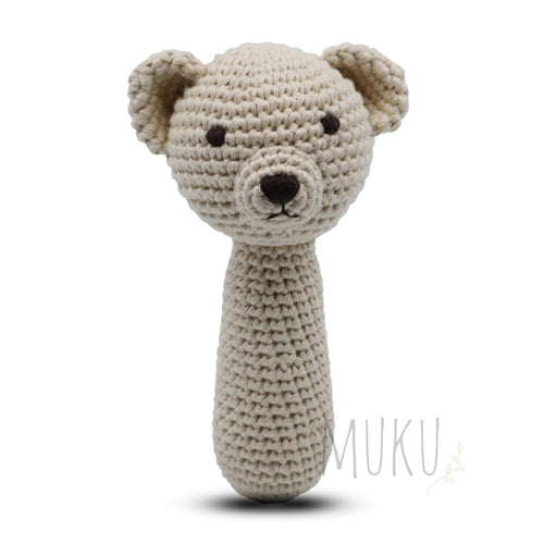 Knitted Teddy - Shaker Rattle - Baby & Toddler