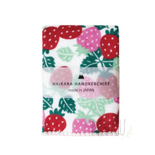 Load image into Gallery viewer, KONTEX HAIKARA handkerchief - STRAWBERRY - JAPAN PRODUCTS
