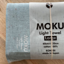 Load image into Gallery viewer, KONTEX MOKU CLOTH TOWEL LARGE - AQUA - JAPAN PRODUCTS
