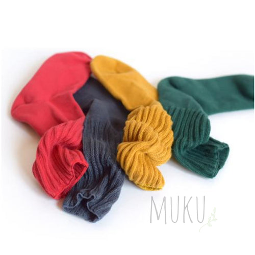KONTEX MEKKE Cotton Socks Solid Color - JAPAN PRODUCTS