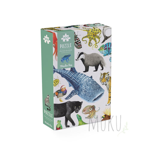 Molin Roty Autour du monde “Animals of the world” Puzzle - physical