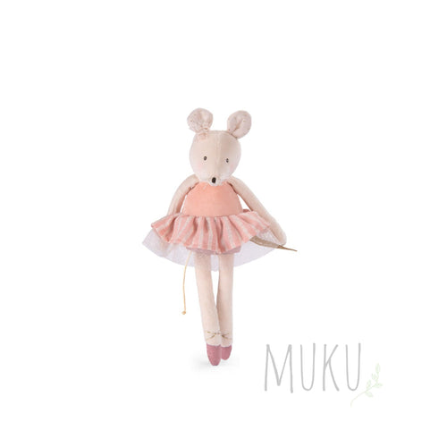 Moulin Roty Ecole de Danse Mouse Doll Pink - soft toy