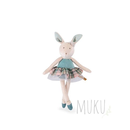 Moulin Roty Ecole de Danse Rabbit Doll Blue - soft toy