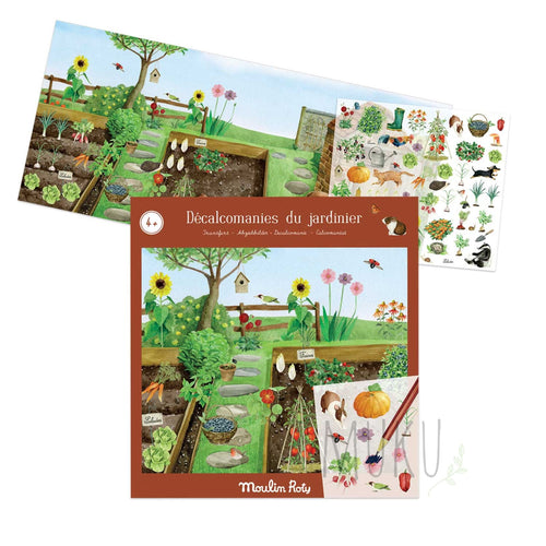 Moulin Roty Le Jardin gardener transfers - Toys & Games