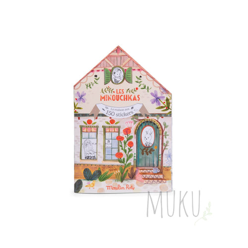 Moulin Roty Les Minouchkas colouring + sticker book (150 stickers) - Toys & Games