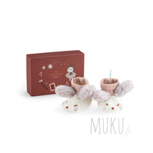 Load image into Gallery viewer, Moulin Roty Mouse Slippers - baby apparel
