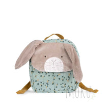 Load image into Gallery viewer, Moulin Roty Trois Petits Lapins Sage rabbit backpack - Baby &amp; Toddler
