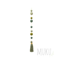 Load image into Gallery viewer, MUSKHANE PEARLS &amp; POMPOM HANGING - FELT ITEM
