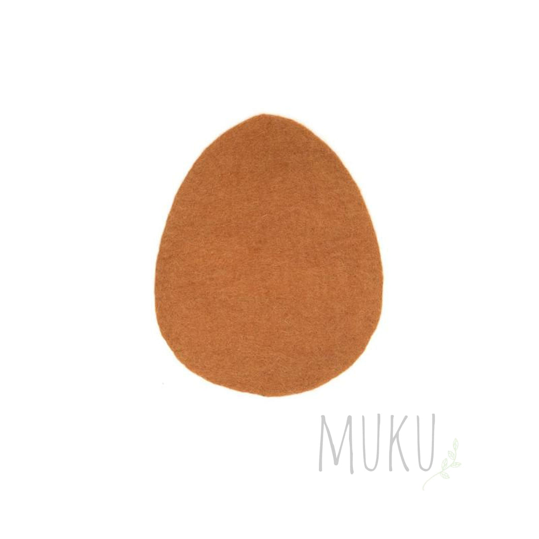 MUSKHANE PEBBLE PLACE MAT Large - CARAMEL - FELT ITEM