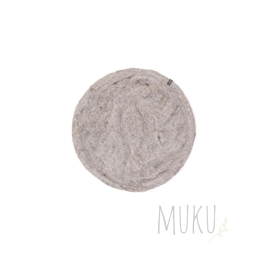 MUSKHANE PLACE MAT SMALL - LIGHT STONE - FELT ITEM