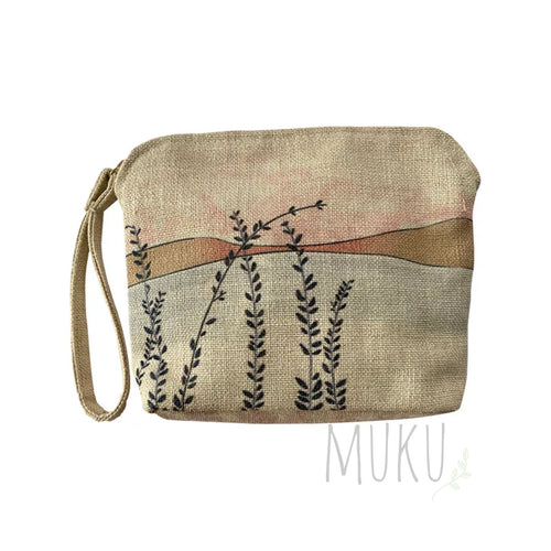 Natural Clutch Bag Tall Grasses - LADIES APPAREL