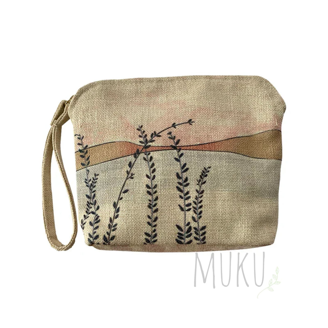 Natural Clutch Bag Tall Grasses - LADIES APPAREL