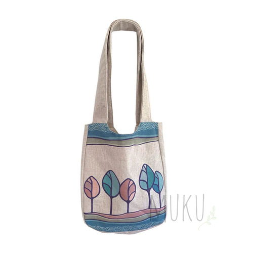 Natural Shoulder Bag Hilltop Trees - LADIES APPAREL