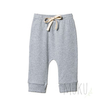 Load image into Gallery viewer, NATURE BABY Drawstring pants - GREY MARL / 000(0-3 months) - baby apparel
