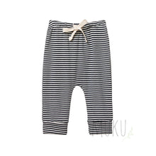 Load image into Gallery viewer, NATURE BABY Drawstring pants - NAVY STRIPE / 000(0-3 months) - baby apparel
